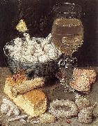Georg Flegel Still-Life with Bread and Confectionary